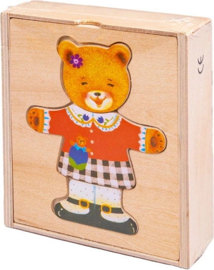 Puzzle in legno Orsetto bambina