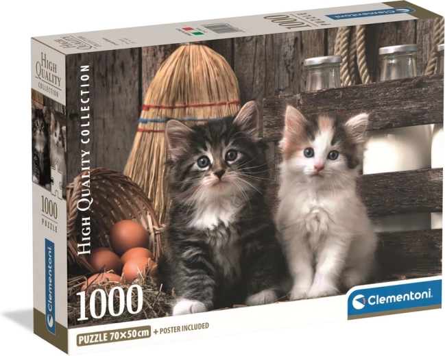 Puzzle 1000 pièces – chatons adorés CLEMENTONI