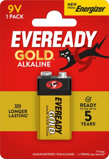 Energizer Eveready Gold batteria alcalina 9V