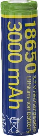 Batterie lithium‑ion 18650, 3,7 V, 3000 mAh, pôles plats (10C)