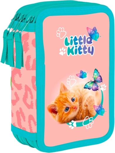 Astuccio scolastico a tre scomparti Gatto – vuoto