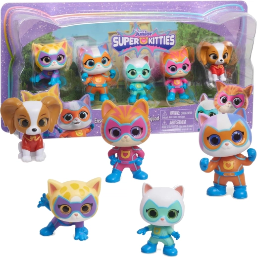 Disney Junior Super Kitties set of 5 figures – kitty team