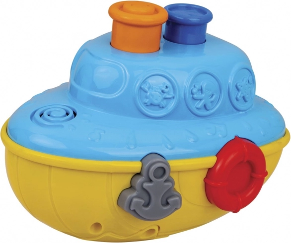 Zabawka do wanny – parowiec na baterie