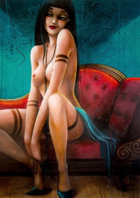 Sestavljanka Misstigri: Gospodična zmajka 1000 kosov