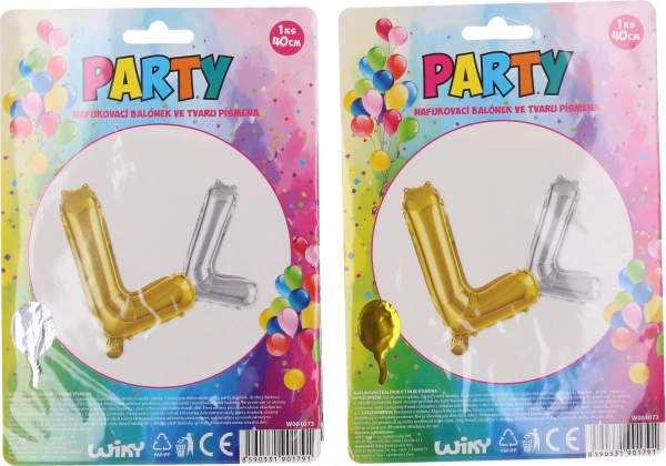 Ballon gonflable en forme de lettre L