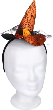 Cerchietto di Carnevale con decorazione da strega