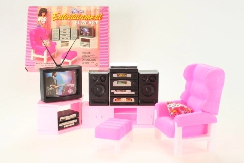 Glorie living room wall unit – dollhouse furniture set