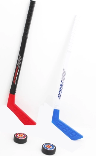 Hockey Stick Set with Puck for Kids, 2 pcs