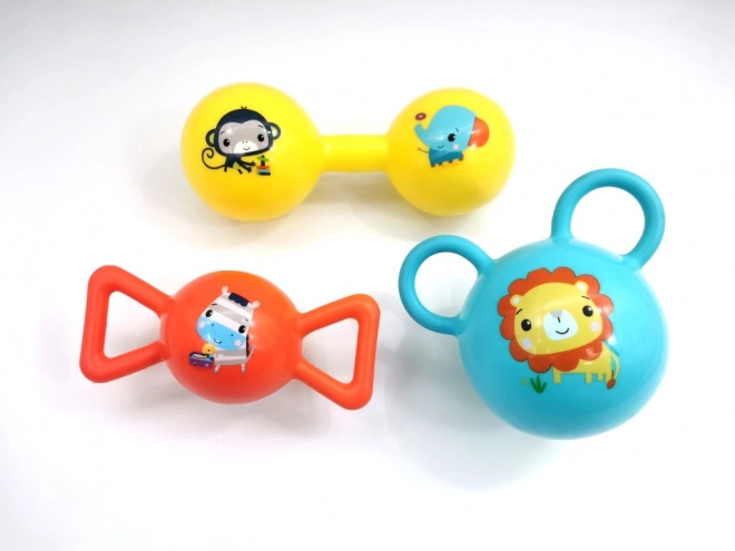 Fisher-Price set de balles colorées avec poignées pour bébés