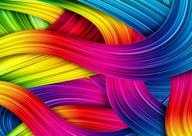 Enjoy puzzel Vlechtwerk van de regenboog 1000 stukjes