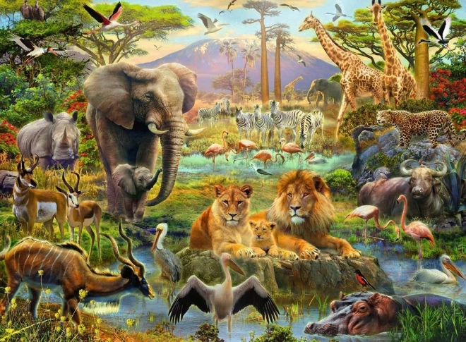 Savannah Animals Puzzle XXL 200 Pieces RAVENSBURGER