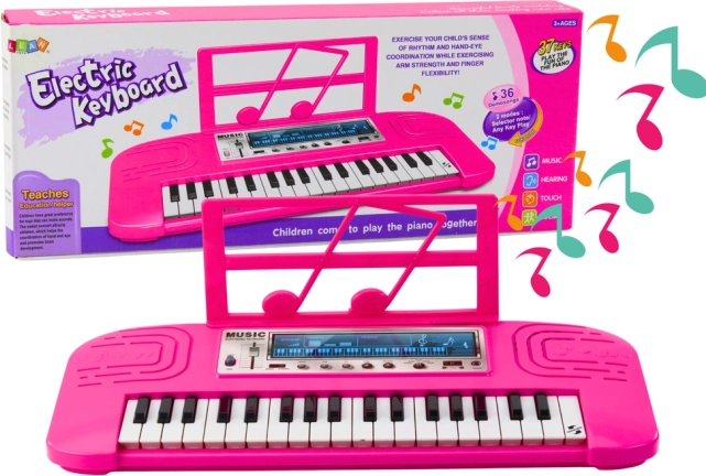 Electric Piano for Kids 36 Melodies Pink