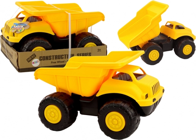 Yellow Dump Truck Construction Vehicle Truck Trailer Large Car