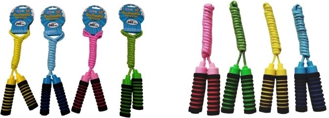 Sporto corde à sauter colorée 2,05 m