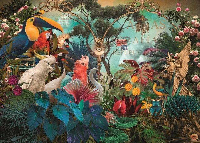Puzzle HEYE Fauna Fantasies – vogeldiversiteit 1000 stukjes