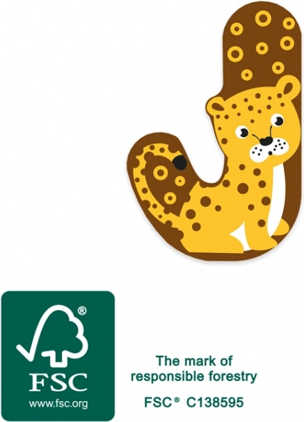 Wooden Letter J Small Foot