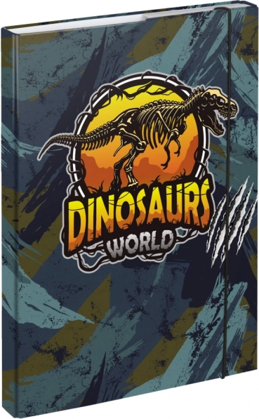 A4 School Notebook Folder Dinosaurs World BAAGL