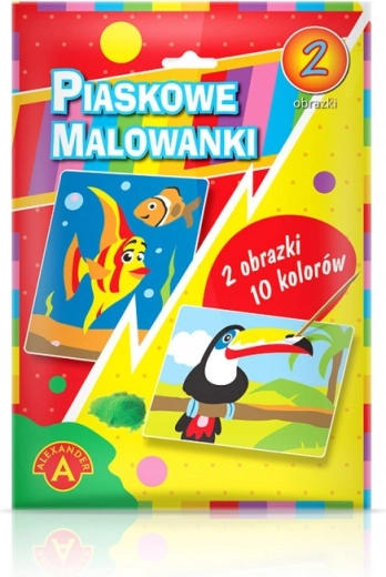 Sand Art Picture Fish Toucan – creative set for children