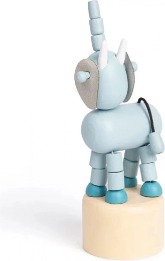 Bigjigs Toys Wooden Push-Up Safari Elephant