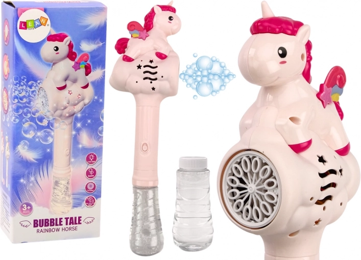Pink Unicorn Wand Bubble Machine