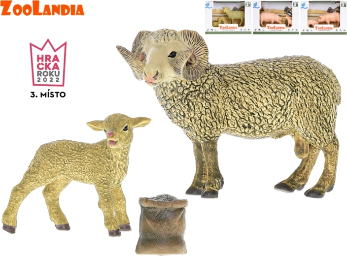 Zoolandia – farm animals, set of 2 figurines (4–13 cm)