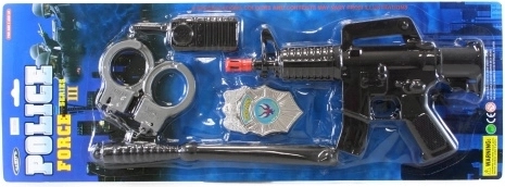 Police Set with Submachine Gun