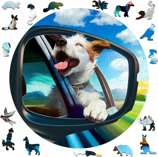 Houten puzzel Vrolijke hond 250 stukjes WOODEN CITY