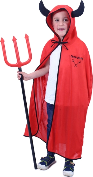 Mantello di carnevale per bambini diavoletto