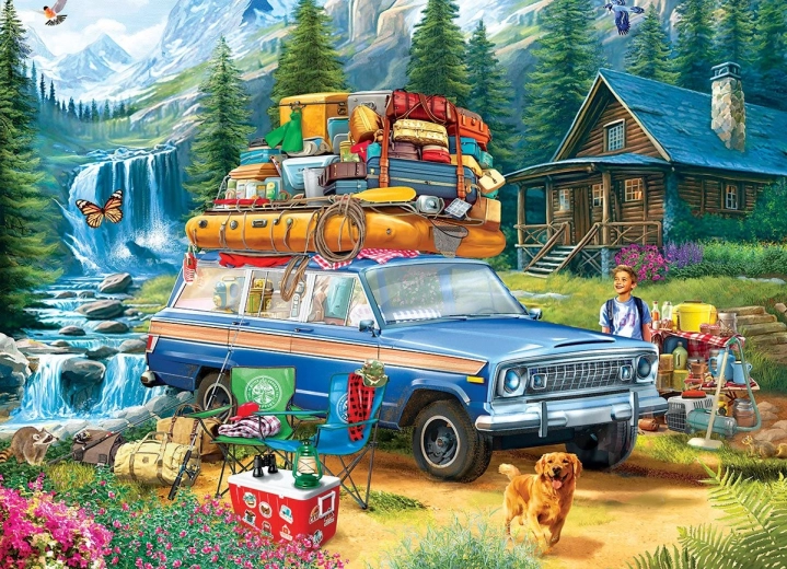 EUROGRAPHICS Puzzle Jeep: Heavy Load 1000 Pieces