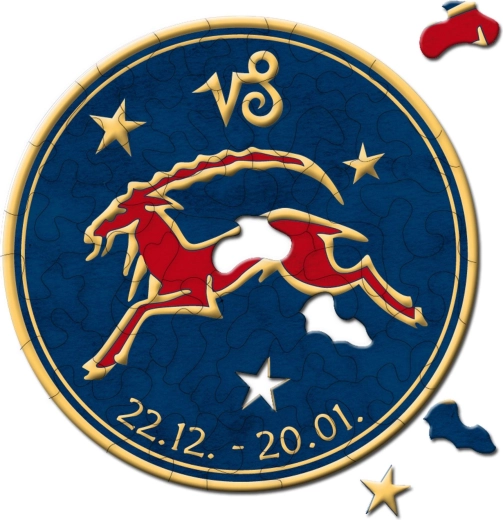 Curiosi okrogle sestavljanke Zodiak – Kozorog, 33 koščkov