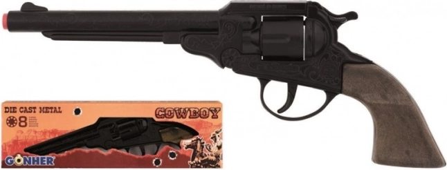 Revolver metallico da cowboy per 8 colpi