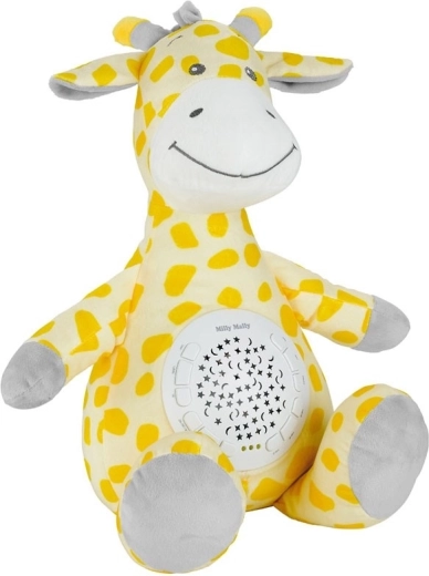 Giraffa di peluche con proiettore e ninnenanne Milly Mally