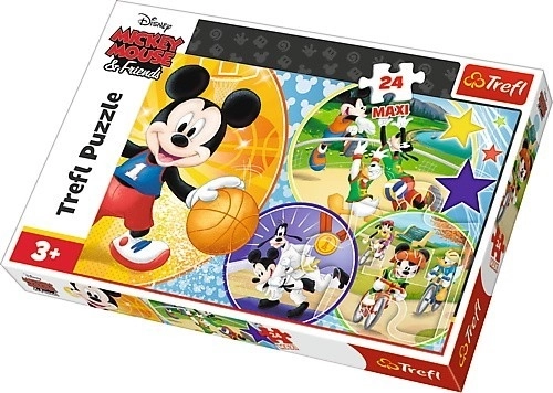 Puzzle maxi 24 pièces – MICKEY MOUSE : à l’heure du sport