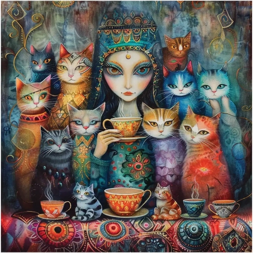 Anatolian Square Puzzle Magic Eyes 1024 pieces