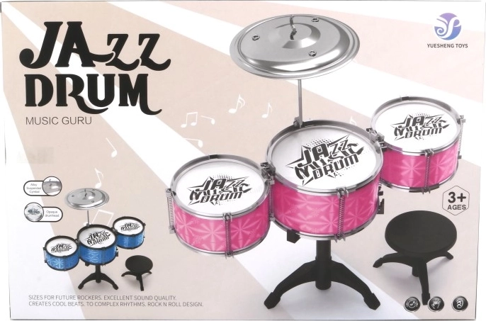 Set di batteria per bambini con sgabello Yuesheng Toys