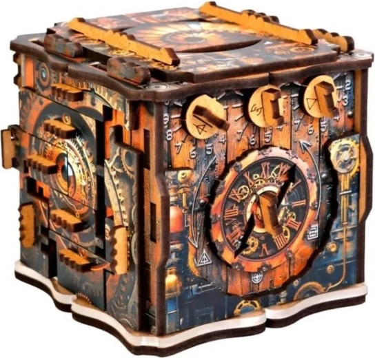 Wooden mechanical puzzle iQube Dark Box by EscapeWelt