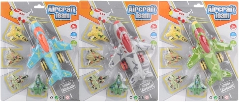 Set di aerei di plastica a inerzia per bambini