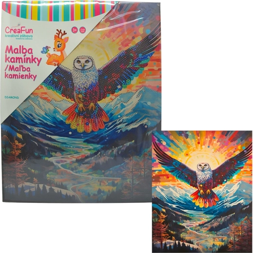 Peinture diamant – chouette 27 × 33 cm