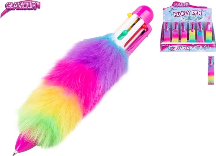 Set de stylos glamour duveteux, 24 pcs