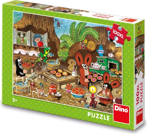 Dino puzzle Krtek v kuhinji 100 XL koščkov