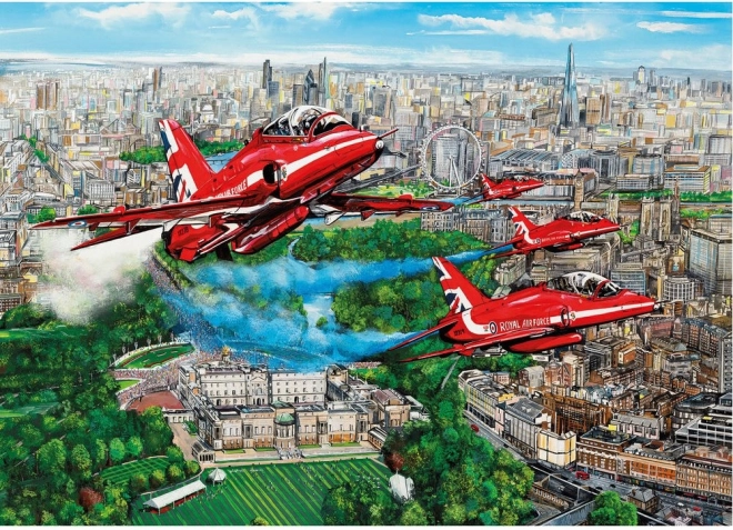 Puzzel Red Arrows boven Londen 1000 stukjes