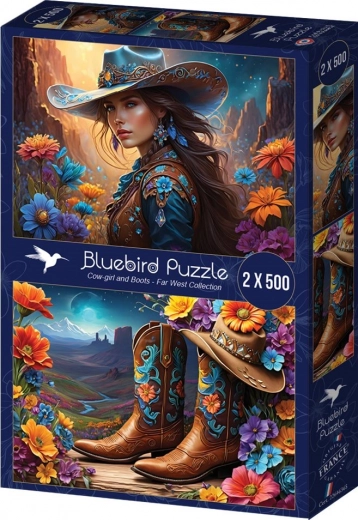 Puzzle Farmer Girl and Boots 2x500 pieces