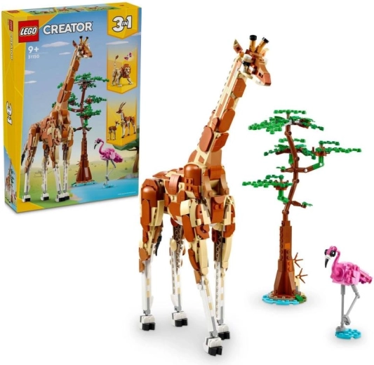 LEGO Creator 3v1 safari živali – žirafa, gazele in lev