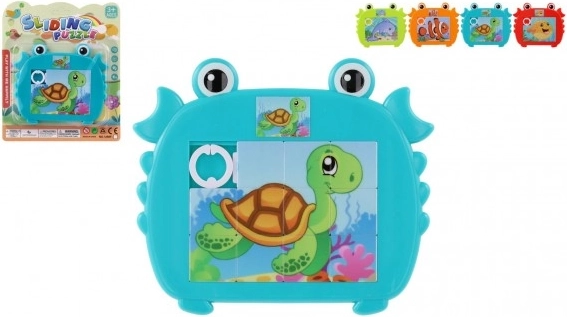 Children's Sliding Crab Puzzle with Sea Animals