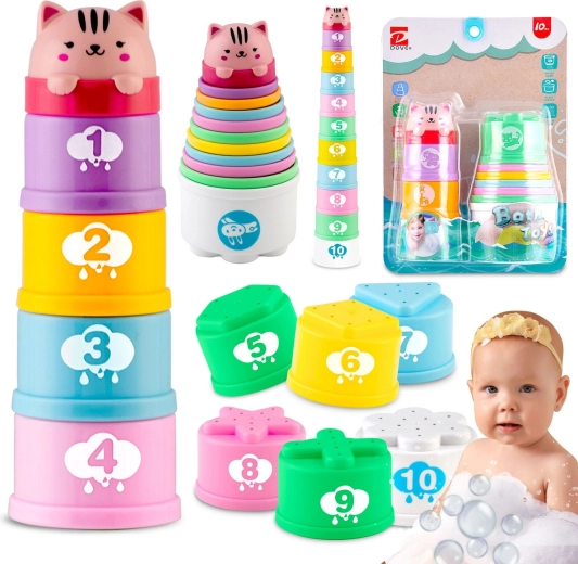 Ricokids bath stacking cups for babies
