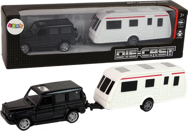 Model SUV s přívěsem ke kempování