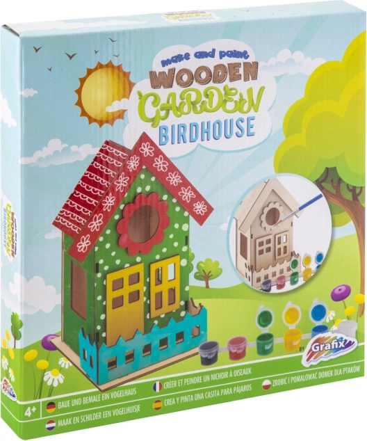 Wooden Birdhouse 3D – Creative Set for Assembly and Painting