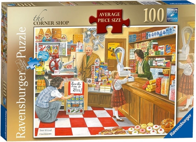 Ravensburger Puzzle Corner Street Shop 100 Pieces