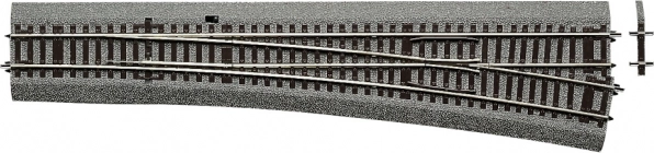 Roco Line Turnout WR10 single right with roadbed - 42581