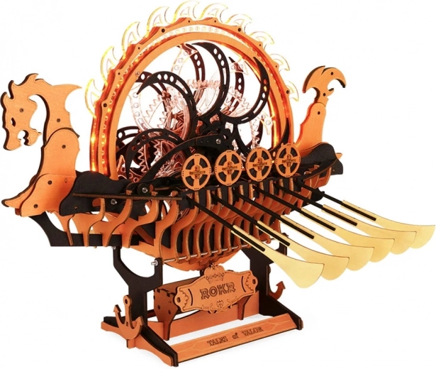 Wooden Puzzle Viking Dragon Ship